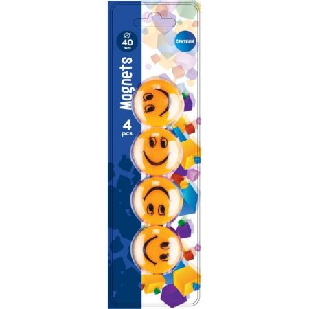 Poza cu Magneti SMILE - diametru 40 mm - 4 buc / blister