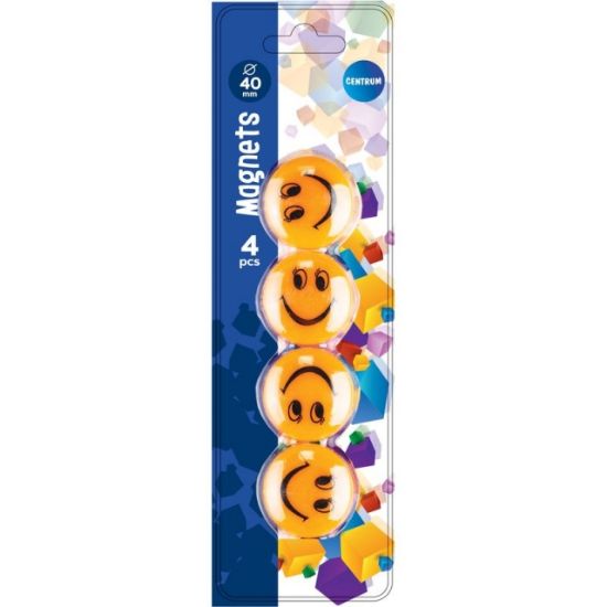 Poza cu Magneti SMILE - diametru 40 mm - 4 buc / blister