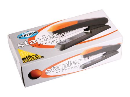 Poza cu Capsator 24/6 pt. 20 coli, gama gri -amp; portocaliu