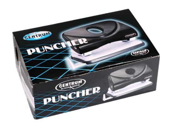 Poza cu Perforator cu limitator , pentru 15 coli, gama BLACK -amp; WHITE