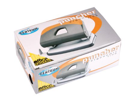 Poza cu Perforator pt. 25 coli, gama gri -amp; portocaliu