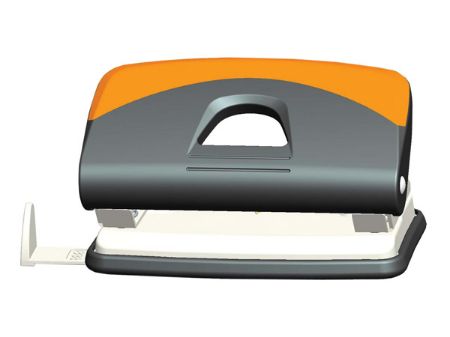 Poza cu Perforator 24/6 pt. 10 coli, gama gri -amp; portocaliu