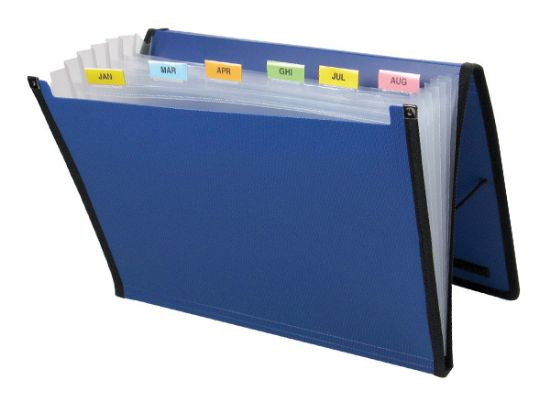 Poza cu Mapa A4 plastic - elastic cu 6 compartimente interioare si index