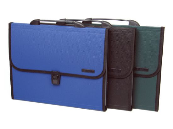 Poza cu Servieta plastic A4 cu maner si 6 compartimente