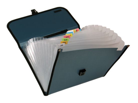 Poza cu Servieta plastic A4 cu maner si 13 compartimente