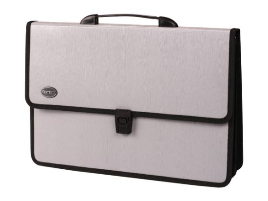 Poza cu Servieta plastic cu maner drept si 2 compartimente