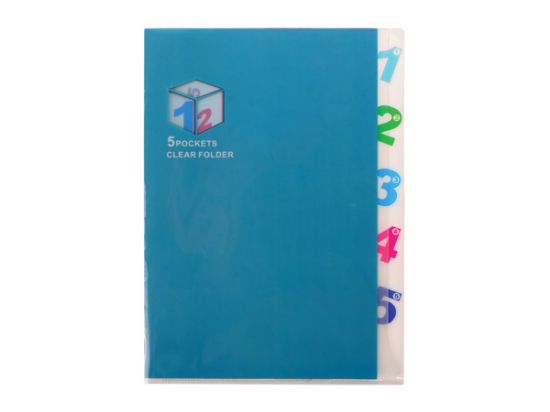 Poza cu Dosar A4 plastic cu 5 separatoare si index