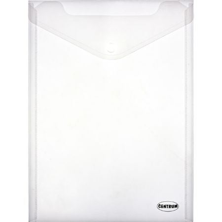 Poza cu Plic plastic A4 semitransparent cu buton si clapa in V, diverse culori