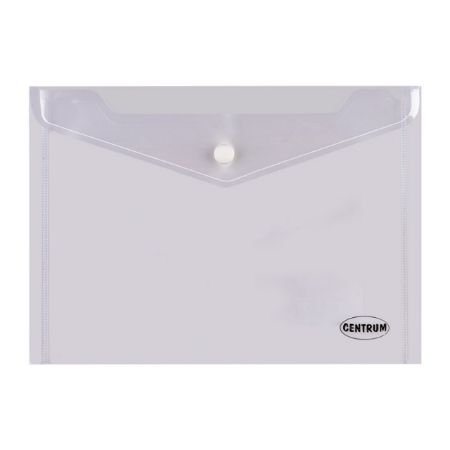 Poza cu Plic plastic A5 semitransparent cu buton si clapa in V, culori asortate