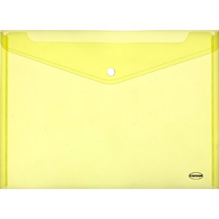 Poza cu Plic plastic A4 semitransparent cu buton si clapa in V, diverse culori