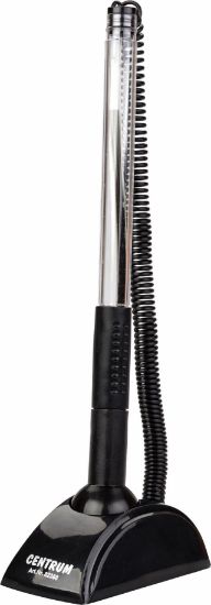 Poza cu Pix cu postament adeziv si snur - mina albastra