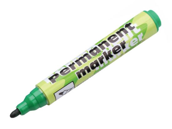 Poza cu Permanent marker verde varf tesit