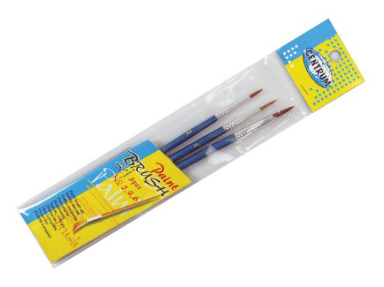 Poza cu Pensule 3 buc/set varf rotund (Nr. 2, 4, 6)