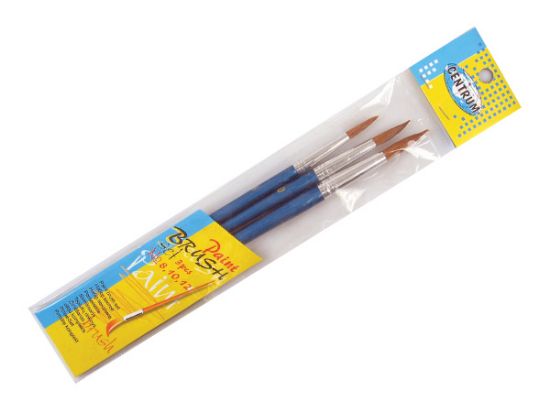 Poza cu Pensule 3 buc/set varf rotund (Nr.8, 10, 12)