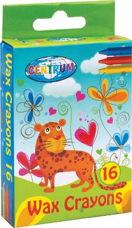 Poza cu Creion color cerat 16 culori/set