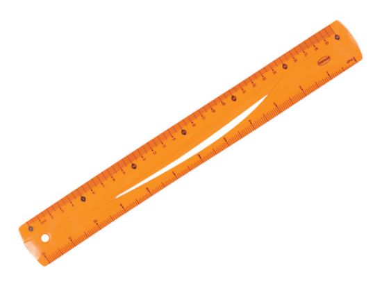 Poza cu Rigla plastic 30 cm SOFT ABC in blister