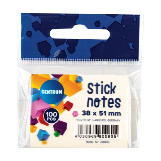 Poza cu Notes adeziv 38x51mm - 100 file - galben pal