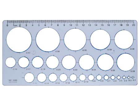 Poza cu Rigla plastic dreptunghiulara tip sablon