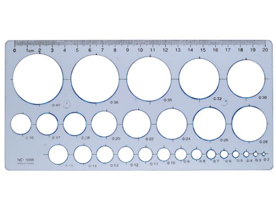 Poza cu Rigla plastic dreptunghiulara tip sablon