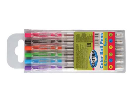 Poza cu Set pixuri 0,7mm, 6 cul/bls, ambalaj PVC