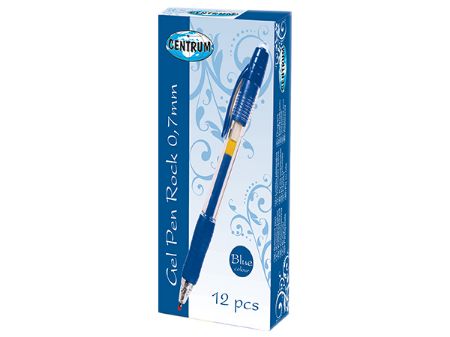 Poza cu Pix cu gel automat ROCK  0,7 mm, mina neagra