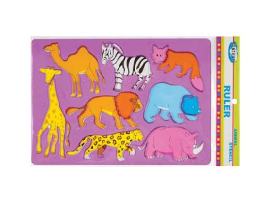 Poza cu Sablon cu diferite forme (animale domestice si salbatice)