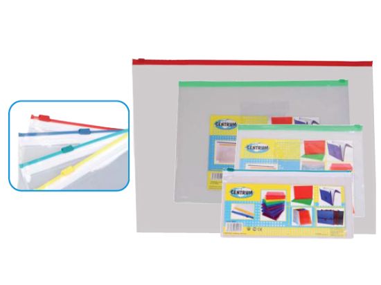 Poza cu Plic plastic tip "Aeroport" pentru transport documente si obiecte personale, 442x320mm