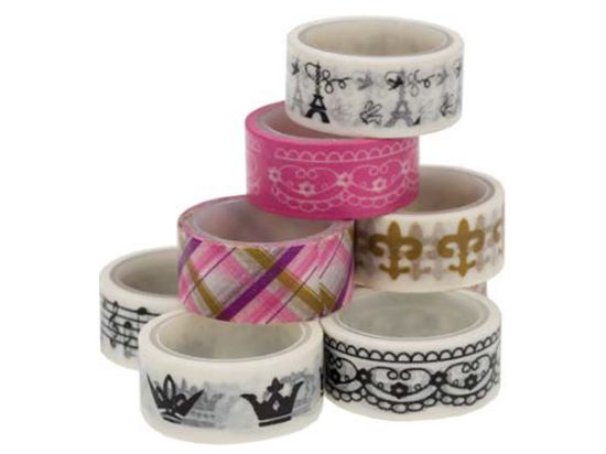 Poza cu Banda adeziva decorativa, 15 mm x 2 m , prezentare raft ministand carton 48 buc