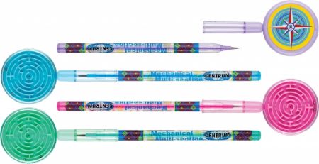 Poza cu Creion mecanic cu 10 mine interschimbabile si joc labirint incorporat, culori asortate, stand 32 buc