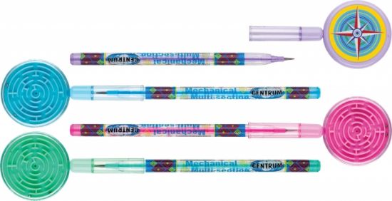 Poza cu Creion mecanic cu 10 mine interschimbabile si joc labirint incorporat, culori asortate, stand 32 buc