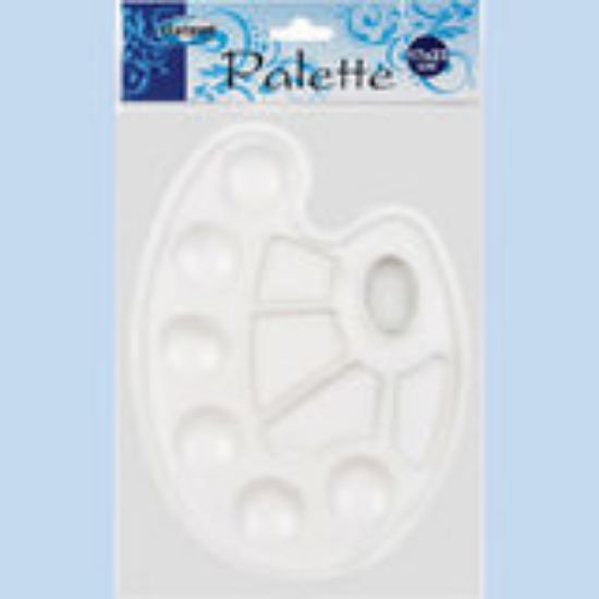 Poza cu Paleta plastic de pictura,  10 cupe, 17x23cm