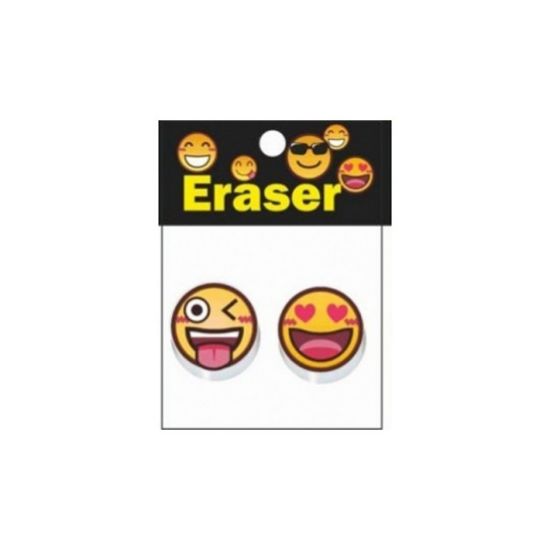 Poza cu Set doua radiere rotunde EMOJIDEX din cauciuc natural