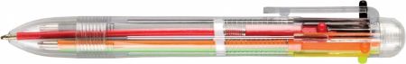 Poza cu Pix automatic cu grip 6 mine (albastru, negru, rosu, portocaliu, roz, verde si violet) display de 24buc