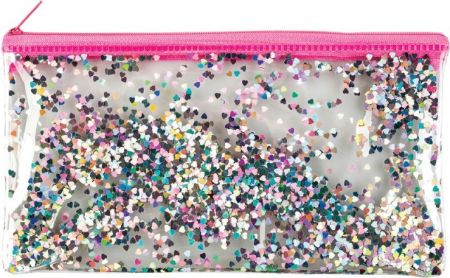 Poza cu Mapa plastic inchidere cu fermoar 220*120mm cu stelute si inimioare