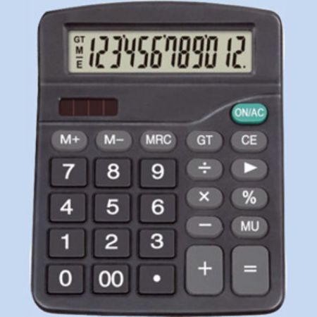 Poza cu Calculator de birou cu incarcare solara si baterie, 12 digiti, dimensiune 180x143x55mm NOU!!