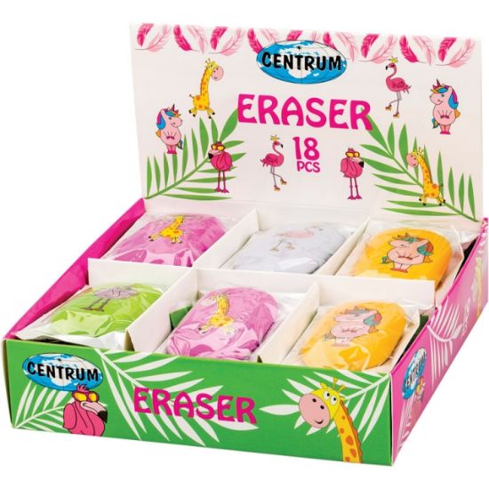 Poza cu Radiera din cauciuc sintetic, ovala cu dimensiunea de 63x24x12mm/blister plastic 18buc/display NOU!!!