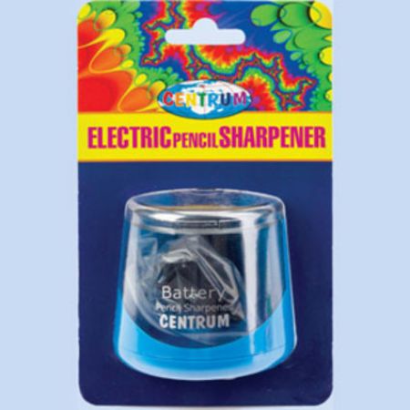 Poza cu Ascutitoare electrica cu baterii si container pentru reziduri. Disponibila in 2 culori albastru si rosu.  NOU!!