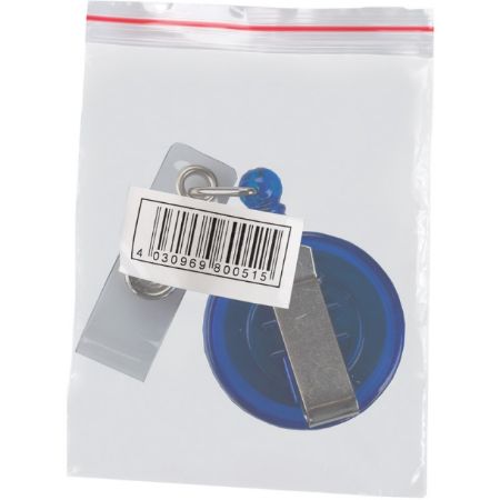 Poza cu Clips de plastic cu snur retractabil pentru ecuson.