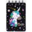 Poza cu Notebook cu spira in partea de sus a carnetelului, dimensiune 105x70 mm A6, 55 de pagini 100 g/m. Model UNICORN