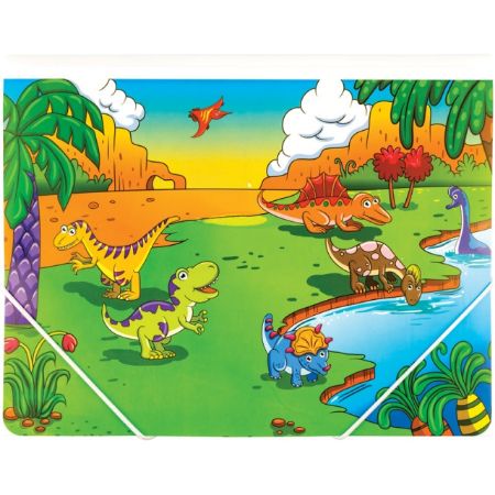 Poza cu Mapa plastic A4 DINOSAUR cu elastic