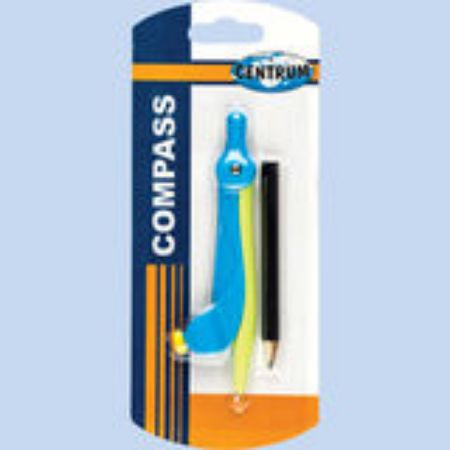 Poza cu Compas de plastic cu creion si rezerva in blister. NOU!!