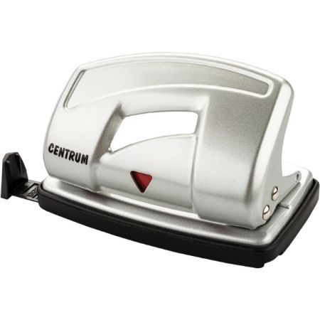 Poza cu Perforator metalic cu baza de cauciuc pentru depozitarea deseurilor. Capacitate 10 coli.