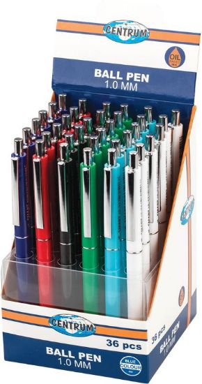 Poza cu Pix Smart, corp aluminium, mina cu ulei  de 1.0mm, 6 culori pe display de 36buc.