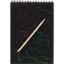 Poza cu Scratch book dimensiuni 100 x 140mm. 10 pagini de razuit 1 instrument de bambus si 1 pix de bambus.