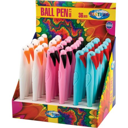 Poza cu Pix model PELICAN, mina albastra cu dimensiunea de 0.7mm. 36buc/display.