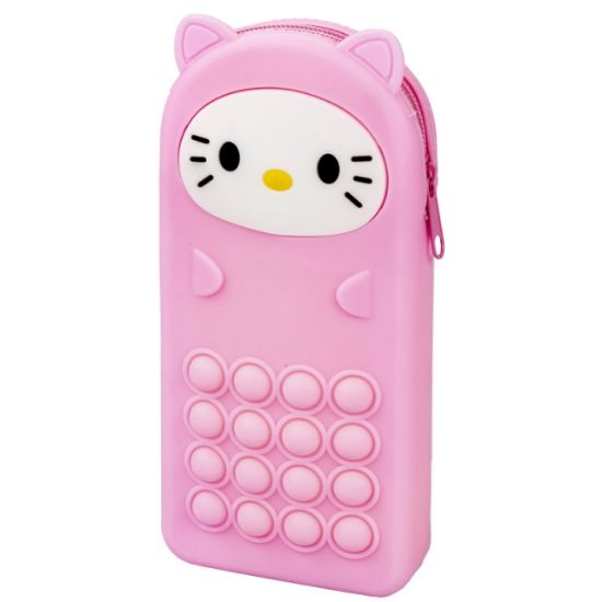 Poza cu Penar POP-IT siliconic, cu 1 fermoar, dimensiune 19.5x9.5x 2.5cm.