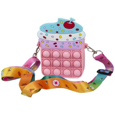 Poza cu Portofel Pop-IT, dimensiune 8.5x12x3 cm.