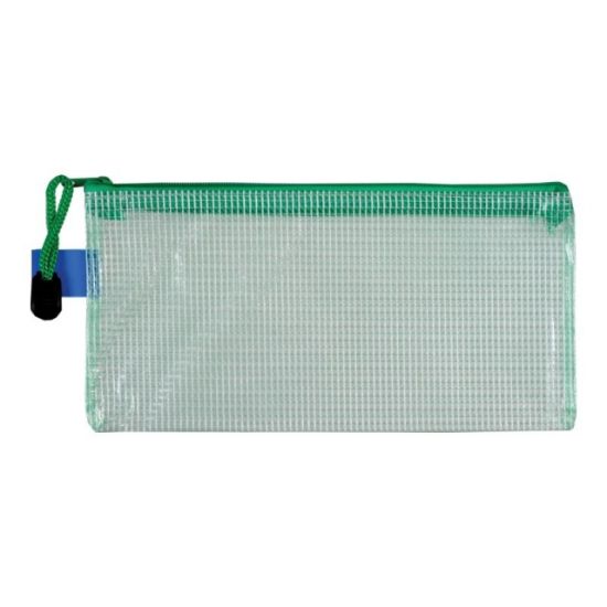 Poza cu Plic cu insertii de panza, dimensiune 24 x 12 cm (DL) inchidere cu zip. 4 culori.