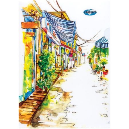 Poza cu Mapa A4 cu deschidere in L, 260 microni, modele Coffeshop.