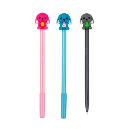 Poza cu Pix cu ulei, modele iepurasi. Mina albastra de 0.7mm. 20buc/borcan.